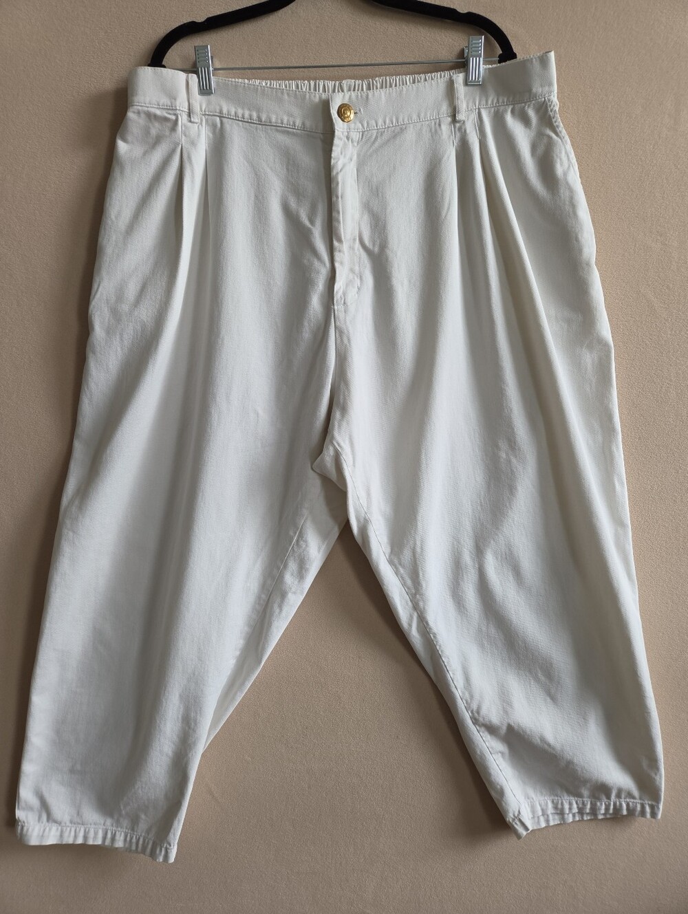 Big Bud Press Cream Trousers Size 1XL
